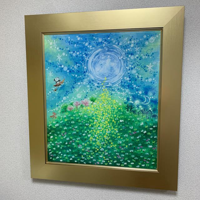 クレヨン絵描きサリー  46×53cm