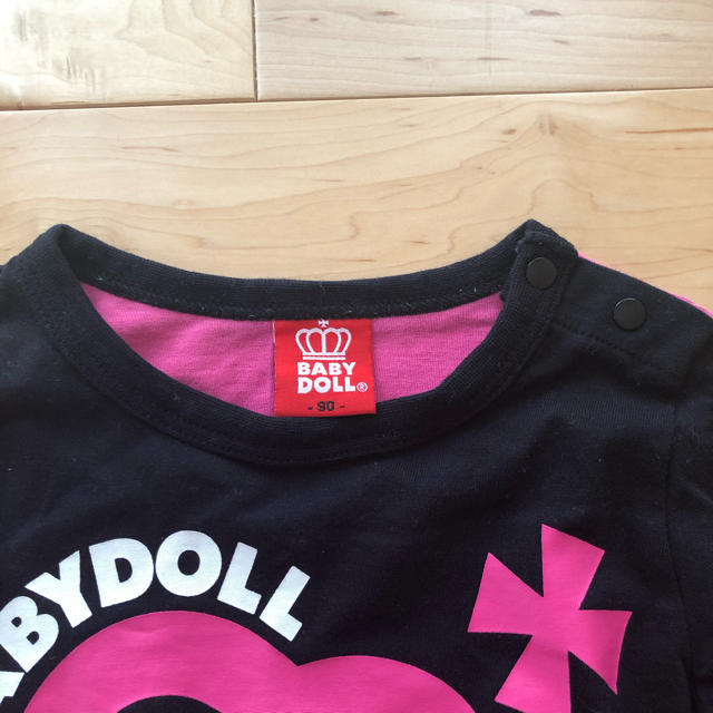 BABYDOLL(ベビードール)のBABY DOLL ロングTシャツ　90センチ キッズ/ベビー/マタニティのキッズ服女の子用(90cm~)(Tシャツ/カットソー)の商品写真