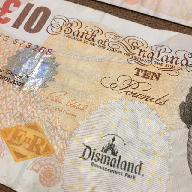 バンクシー 本物Di Faced Tenner banksy dismaland