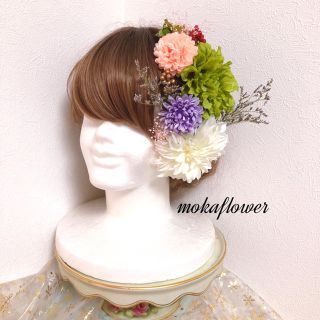 アーティフィシャル＆ドライフラワー♡ヘッドドレス 髪飾り(ヘアピン)