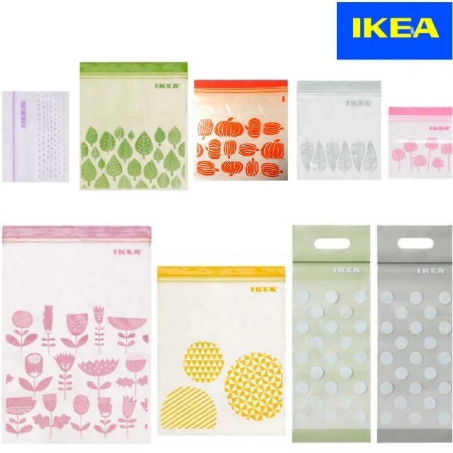 IKEA(イケア)のIKEA ジップロック 9種45枚 お試しセット インテリア/住まい/日用品のキッチン/食器(収納/キッチン雑貨)の商品写真