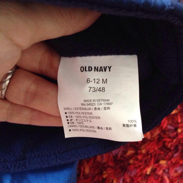 Old Navy(オールドネイビー)のOLD NAVY ベスト キッズ/ベビー/マタニティのベビー服(~85cm)(ジャケット/コート)の商品写真