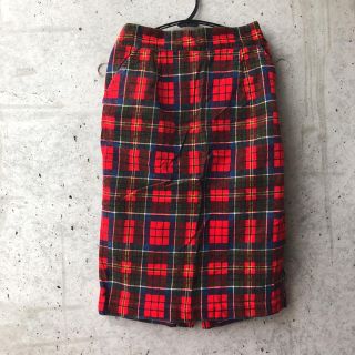 ダブルクローゼット(w closet)のw closetのチェックスカート(ひざ丈スカート)