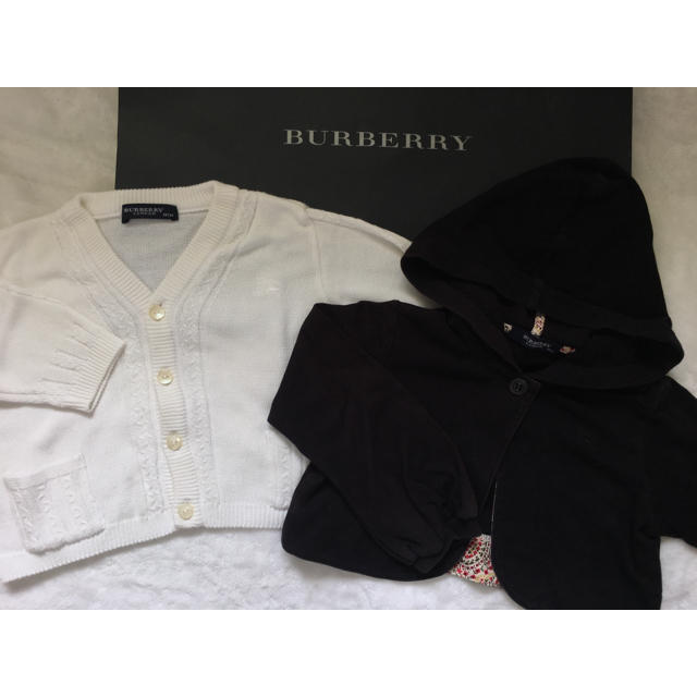 BURBERRY(バーバリー)の草食トラ次郎様 専用です！バーバリーセット☆ロゴマーク 正規品☆再々値下げ キッズ/ベビー/マタニティのキッズ服女の子用(90cm~)(ニット)の商品写真