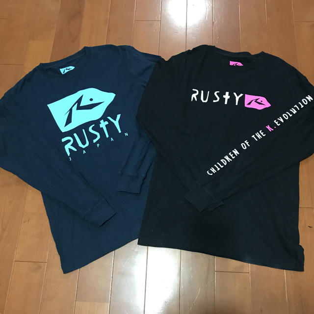 RUSTY(ラスティ)のラスティ メンズ ロンT トップス L 2枚セット メンズのトップス(Tシャツ/カットソー(七分/長袖))の商品写真