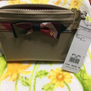 バーバリーブルーレーベル(BURBERRY BLUE LABEL)の17512様専用です…  ブルーレーベル クレストブリッジ  リボンポーチ  (ポーチ)