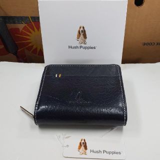 ハッシュパピー(Hush Puppies)の新品未使用、タグ付、Hush'puppies、牛本革、箱付発送(折り財布)