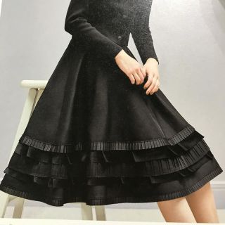 フォクシー(FOXEY)のFlamenco Flare Skirt週末お値引き(ひざ丈スカート)