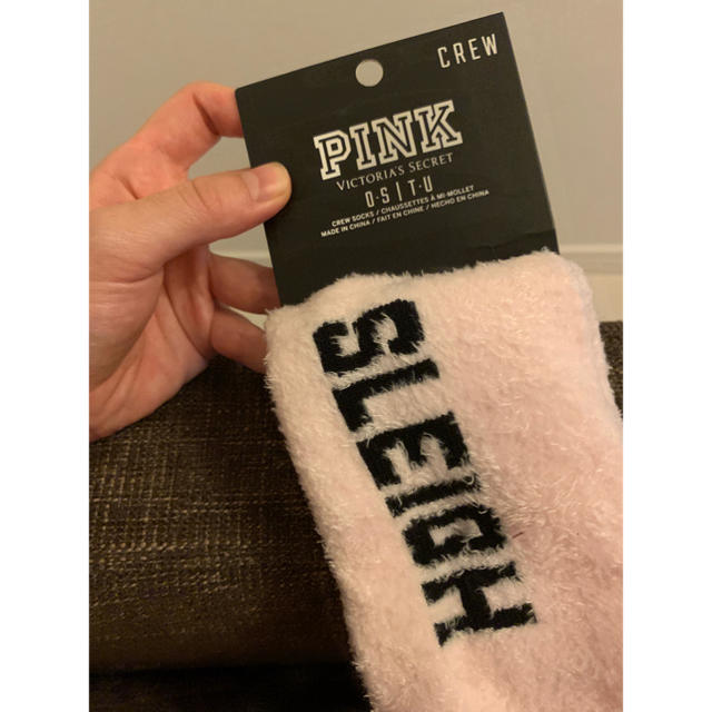 Victoria's Secret(ヴィクトリアズシークレット)のヴィクトリアシークレット pink  靴下 ルームソックス レディースのレッグウェア(ソックス)の商品写真