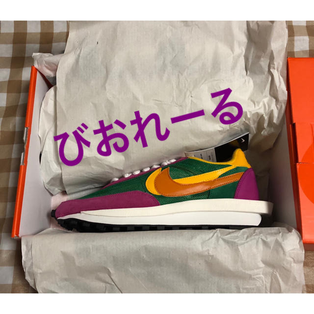 NIKE(ナイキ)の26.5㎝ NIKE × SACAI LDWAFFLE Pine Green メンズの靴/シューズ(スニーカー)の商品写真