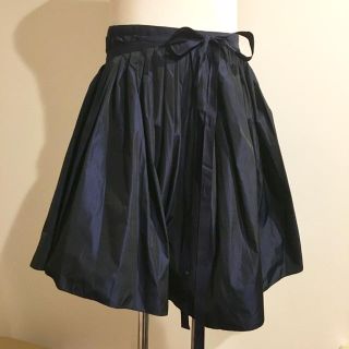 レペット(repetto)のrepetto レペット シャーリングリボンスカート ネイビー¥45360(ひざ丈スカート)