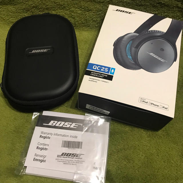 BOSE QC25 ヘッドホン ノイズキャンセリングスマホ/家電/カメラ