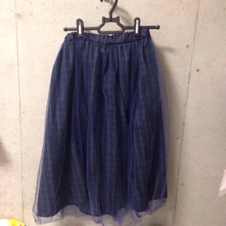 サマンサモスモス(SM2)のチュールスカート(ひざ丈スカート)