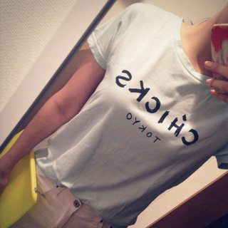 セリーヌ風Tシャツ×サンダル(Tシャツ(半袖/袖なし))