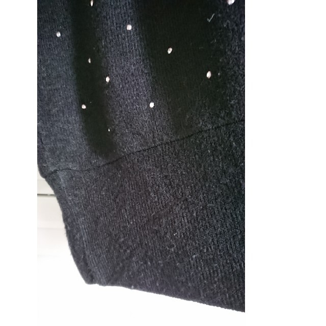 ニッセン(ニッセン)のニットチュニック  キラキラブラック レディースのトップス(ニット/セーター)の商品写真