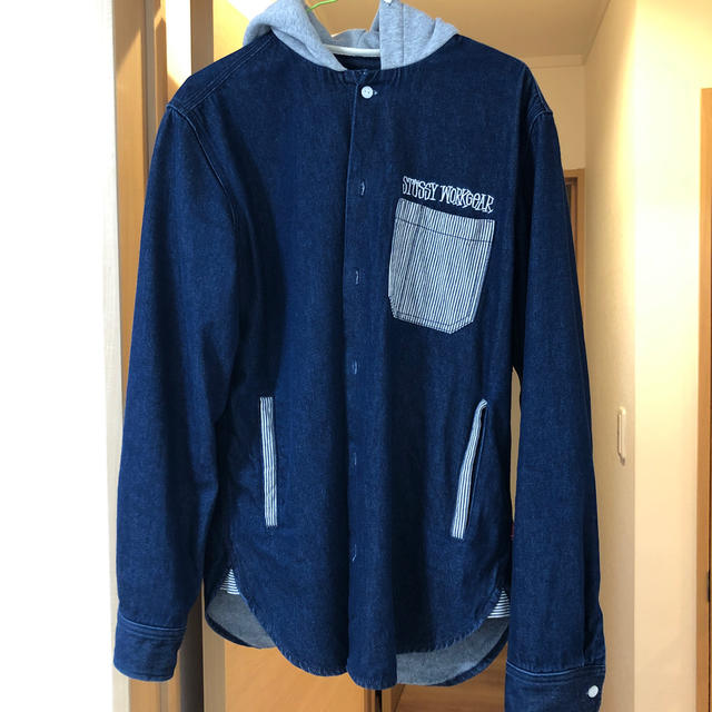 stussy denim パーカー スケート ステューシー