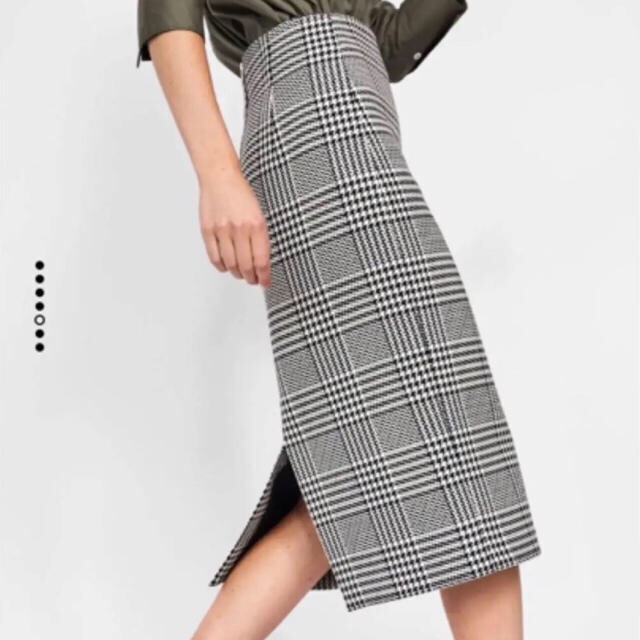 ZARA(ザラ)のゆずこ様専用☆ZARA チェック タイトスカート レディースのスカート(ロングスカート)の商品写真