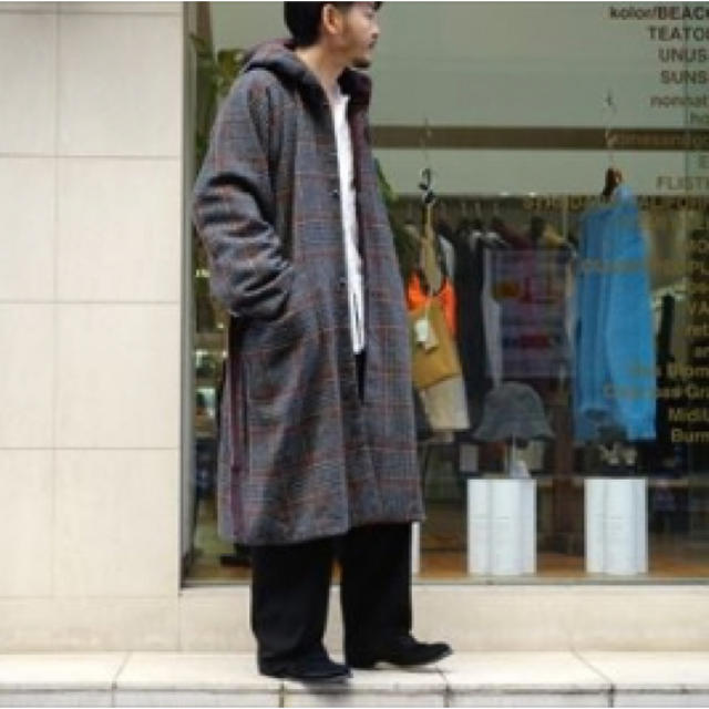 SUNSEA(サンシー)のSUNSEA   REVERSIBLE CHECK JEDI COAT  メンズのジャケット/アウター(チェスターコート)の商品写真