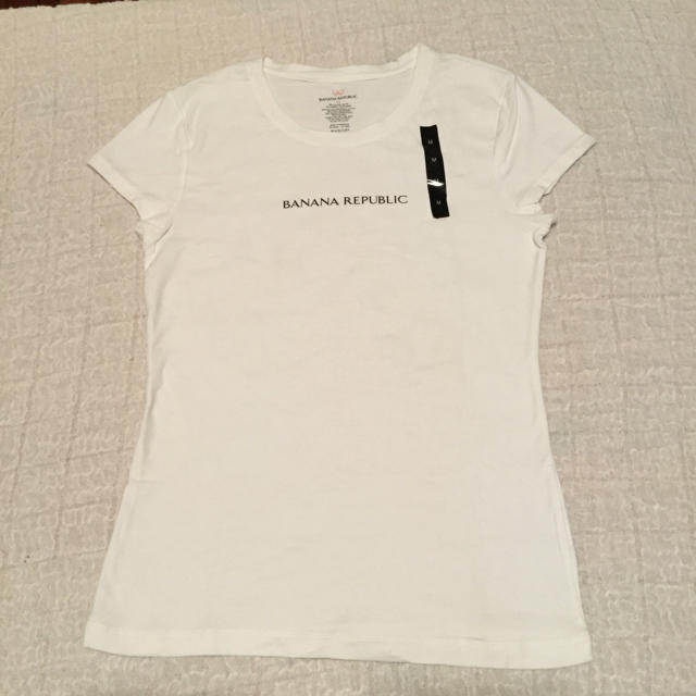 Banana Republic(バナナリパブリック)のTシャツ BANANA REPUBLIC 白 M レディースのトップス(Tシャツ(半袖/袖なし))の商品写真