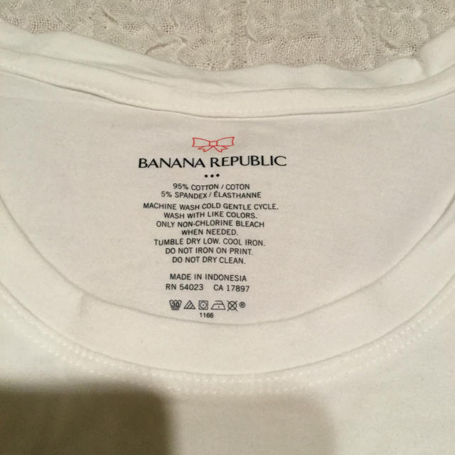 Banana Republic(バナナリパブリック)のTシャツ BANANA REPUBLIC 白 M レディースのトップス(Tシャツ(半袖/袖なし))の商品写真