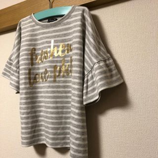 ピンクラテ(PINK-latte)のピンクラテ メタリックロゴポンチプルオーバー XS150(Tシャツ/カットソー)