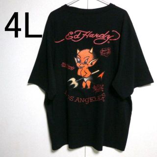 エドハーディー(Ed Hardy)のEd Hardy　新品　４Ｌ　エドハーディー　黒　小悪魔　BLACK(Tシャツ/カットソー(半袖/袖なし))