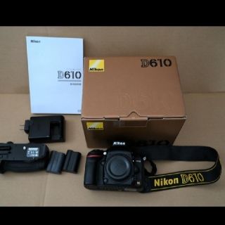 保証付　美品フルサイズNikon D610本体  +  MB-D14