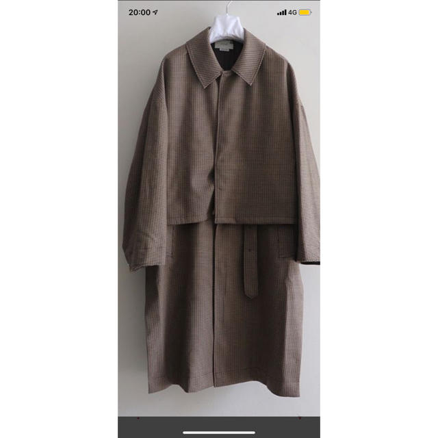 SUNSEA(サンシー)のYOKE 3WAY BAL COLLAR SHARE COAT・BEIGE  メンズのジャケット/アウター(トレンチコート)の商品写真