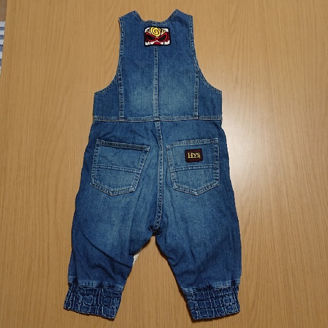 HYSTERIC MINI(ヒステリックミニ)のデニムサロペット☆100cm キッズ/ベビー/マタニティのキッズ服男の子用(90cm~)(パンツ/スパッツ)の商品写真