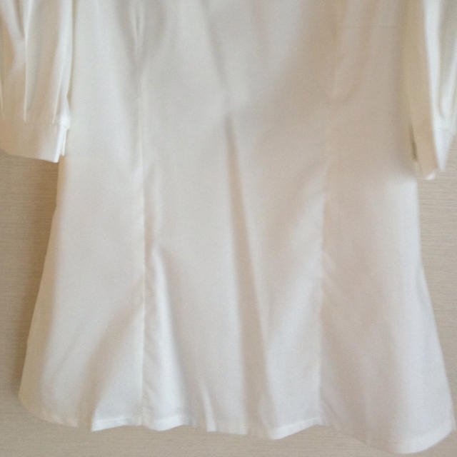 トップス ホワイト＆青 二枚 レディースのトップス(シャツ/ブラウス(半袖/袖なし))の商品写真