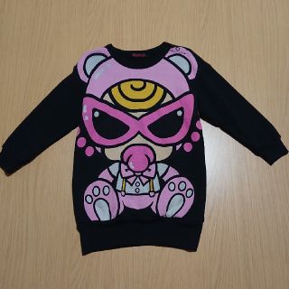 ヒステリックミニ(HYSTERIC MINI)のテディミニ☆トレーナー☆黒☆90cm(Tシャツ/カットソー)