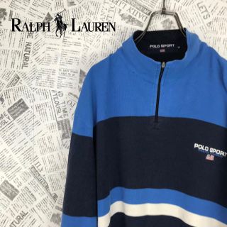 ポロラルフローレン(POLO RALPH LAUREN)のABC様専用 90s ポロスポーツ ハーフジップ 長袖カットソー ロンT(Tシャツ/カットソー(七分/長袖))