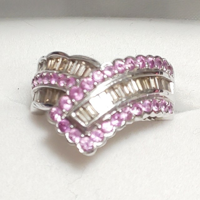専用！ダイヤモンド&サファイア♡リング レディースのアクセサリー(リング(指輪))の商品写真