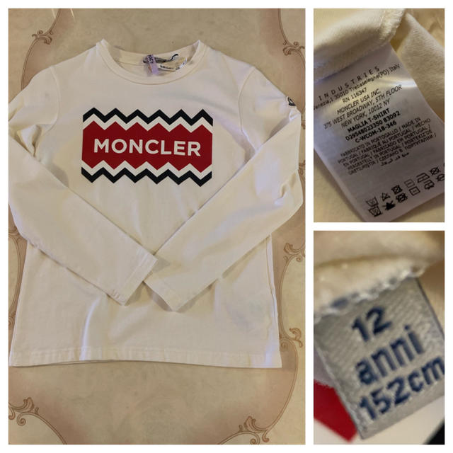MONCLER(モンクレール)のモンクレール ロンT 正規品 カットソー 12  MONCLER 7号 レディースのトップス(Tシャツ(長袖/七分))の商品写真