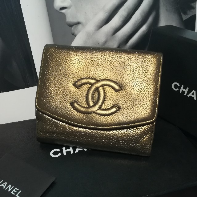 CHANEL(シャネル)の９万円（参考価格）シャネルキャビアスキンデカココブラック レディースのファッション小物(財布)の商品写真