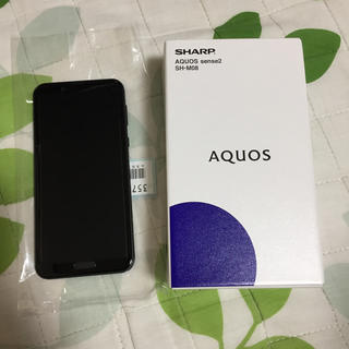 アクオス(AQUOS)のSHARP AQUOS sense2 SH-M08 黒 楽天モバイル(携帯電話本体)