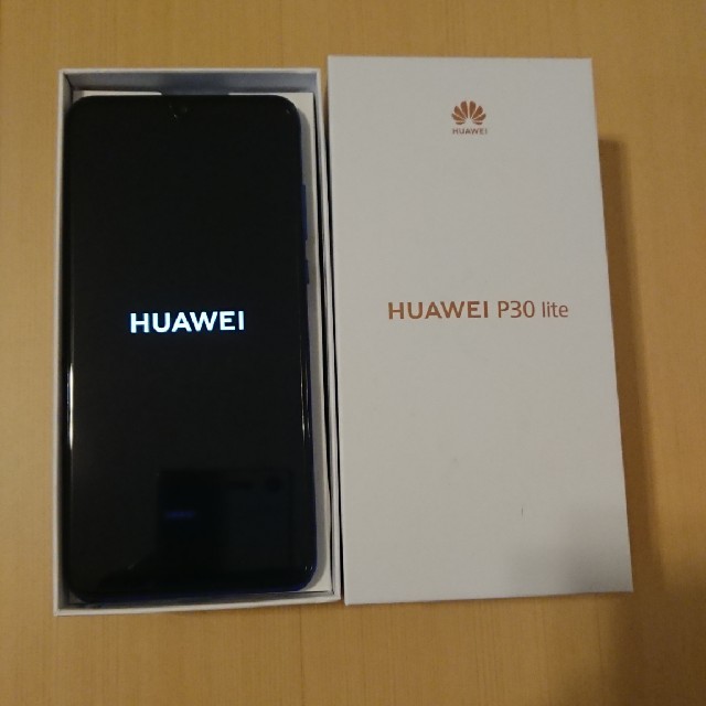 新品 Huawei p30 lite ＵＱ ブルー SIMフリー