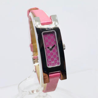 グッチ(Gucci)のGUCCI (グッチ) GG柄 ピンク レディース腕時計 3900L(腕時計)