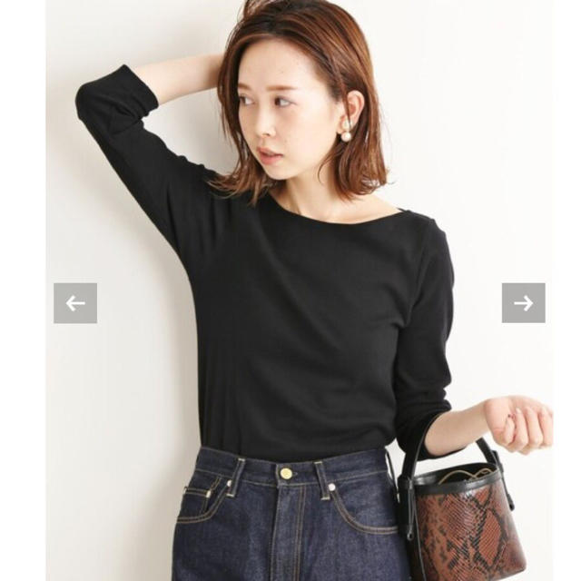 新品 AURALEE IENA 別注ボートネックTシャツ イエナ オーラリー