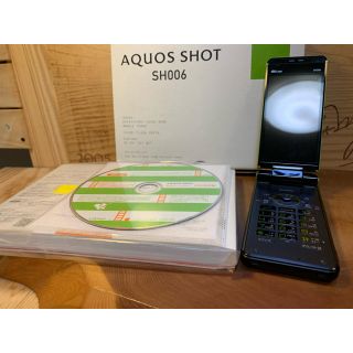 シャープ(SHARP)のAU AQUOS SHOT SH006 グリーン(携帯電話本体)