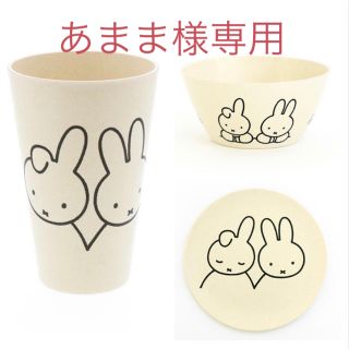 miffy×salut  ミッフィー サリュ　バンブー食器　3点セット(キャラクターグッズ)