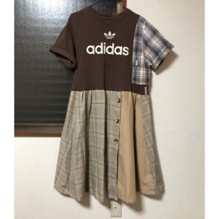 アディダス(adidas)のリメイク ワンピース(ひざ丈ワンピース)