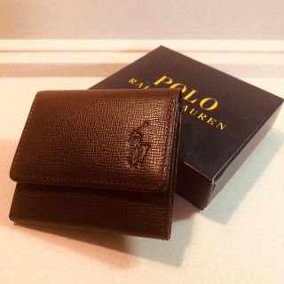 ラルフローレン(Ralph Lauren)の【新品】ポロ・ラルフローレン コインケース/ブラウン(コインケース/小銭入れ)