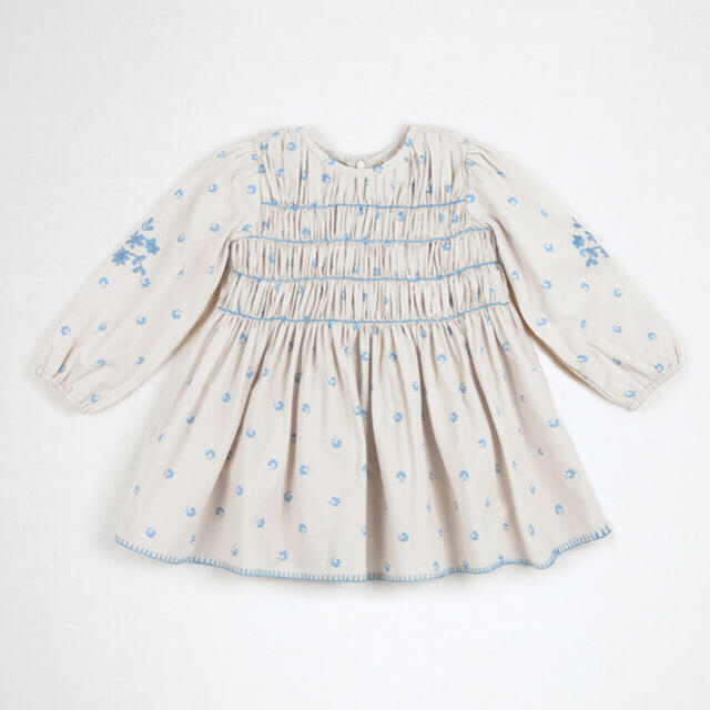 Caramel baby&child (キャラメルベビー&チャイルド)のKARI DRESS SET-BLUEGRASS PRINT:ALABASTER キッズ/ベビー/マタニティのベビー服(~85cm)(ワンピース)の商品写真