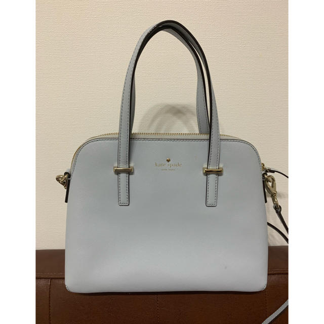 kate spade 2way ハンドバッグ 水色