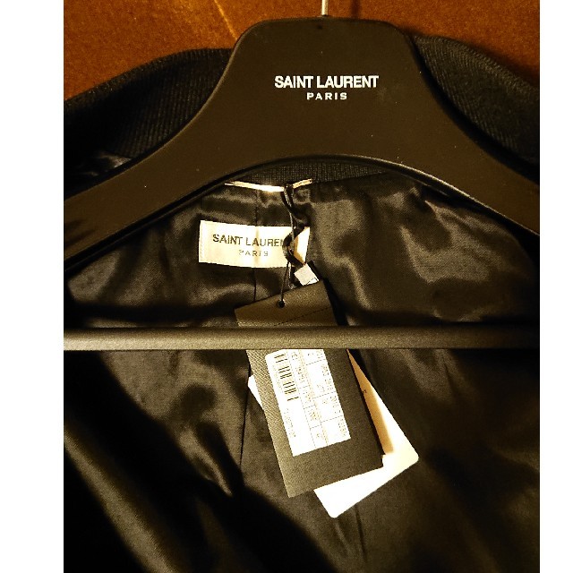 Saint Laurent(サンローラン)の【新品】Saint Laurent バーシティ テディジャケット スタジャン メンズのジャケット/アウター(スタジャン)の商品写真