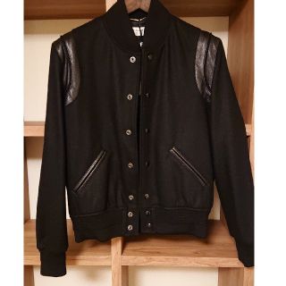 サンローラン(Saint Laurent)の【新品】Saint Laurent バーシティ テディジャケット スタジャン(スタジャン)