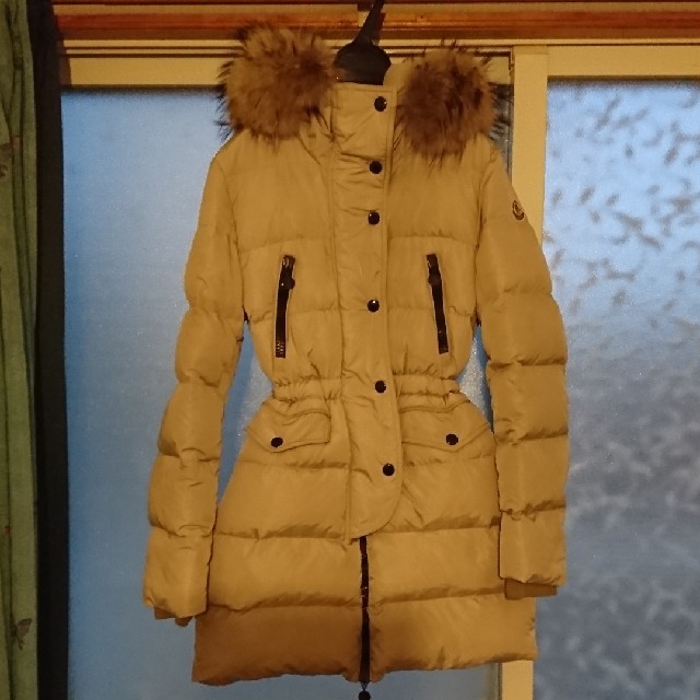 メーカー公式 MONCLER FRAGON 12A ネイビー ファー難あり ガーメント