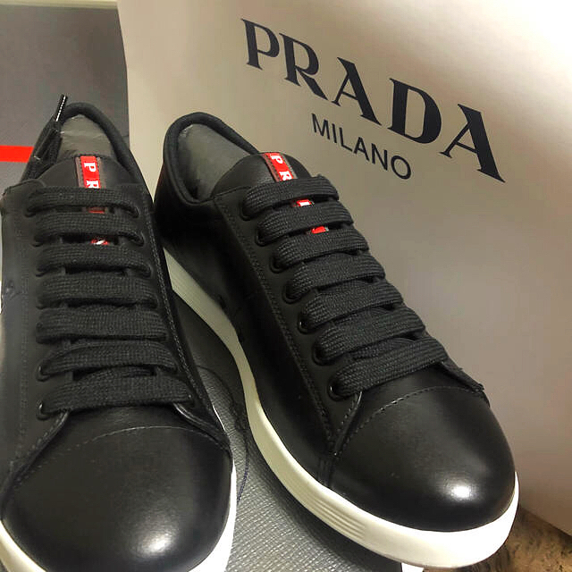 PRADA - PRADA レザー スニーカー メンズ25の通販 by S2. shop｜プラダならラクマ