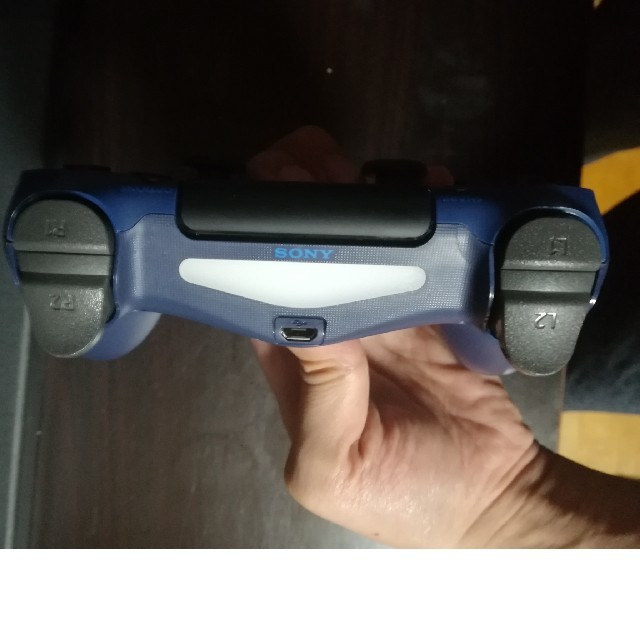 SONY(ソニー)の【PS4】ワイヤレスコントローラー（DUALSHOCK 4）ミッドナイト・ブルー エンタメ/ホビーのゲームソフト/ゲーム機本体(家庭用ゲーム機本体)の商品写真